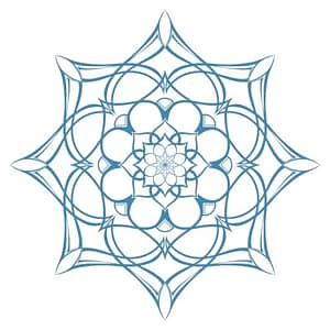 The Tapping Connection blue mandala logo, EFT Tapping Brisbane